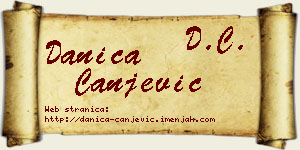 Danica Canjević vizit kartica